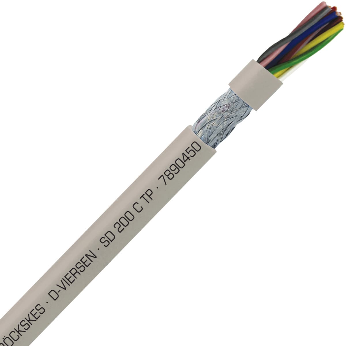 SAB 7890450 SD 200 C TP - 20 AWG/4 pr, shielded halogen free continuous flex oil resistant paired data cable, CE, RoHS SAB 7890450 SD 200 C TP - 20 AWG/4 pr, shielded halogen free continuous flex oil resistant paired data cable, CE, RoHS