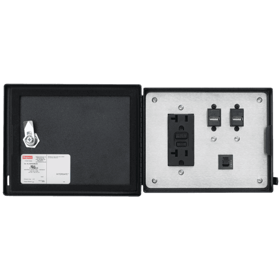 Hoffman HDP5USBUSBCC InterSafe Data Interface for USB, 10-ft. Cable, Duplex, Polycarbonate Hoffman HDP5USBUSBCC InterSafe Data Interface for USB, 10-ft. Cable, Duplex, Polycarbonate