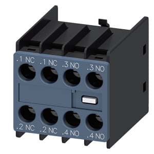 Siemens 3RH2911-1HA22 Auxiliary switch on the front, 2 NO + 2 NC Current path 1 NC, 1 NC, 1 NO, 1 NO for 3RH and 3RT screw terminal .1/.2, .1/.2, .3/.4, .3/.4 Siemens 3RH2911-1HA22 Auxiliary switch on the front, 2 NO + 2 NC Current path 1 NC, 1 NC, 1 NO, 1 NO for 3RH and 3RT screw terminal .1/.2, .1/.2, .3/.4, .3/.4