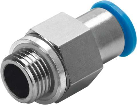 Festo 186302 push-in fitting, self-sealing QSK-G3/8-12 male thread with external hexagon. Size: Standard, Nominal size: 6,1 mm, Approved tubing type: (* PAN-, * PAN-MF-, * PAN-R-, * PAN-V0-, * PEN-, * PFAN-, * PLN-, * PTFEN-, * PUN-, * PUN-CM-, * PUN-DUO-, * PUN-H-, * Festo 186302 push-in fitting, self-sealing QSK-G3/8-12 male thread with external hexagon. Size: Standard, Nominal size: 6,1 mm, Approved tubing type: (* PAN-, * PAN-MF-, * PAN-R-, * PAN-V0-, * PEN-, * PFAN-, * PLN-, * PTFEN-, * PUN-, * PUN-CM-, * PUN-DUO-, * PUN-H-, *