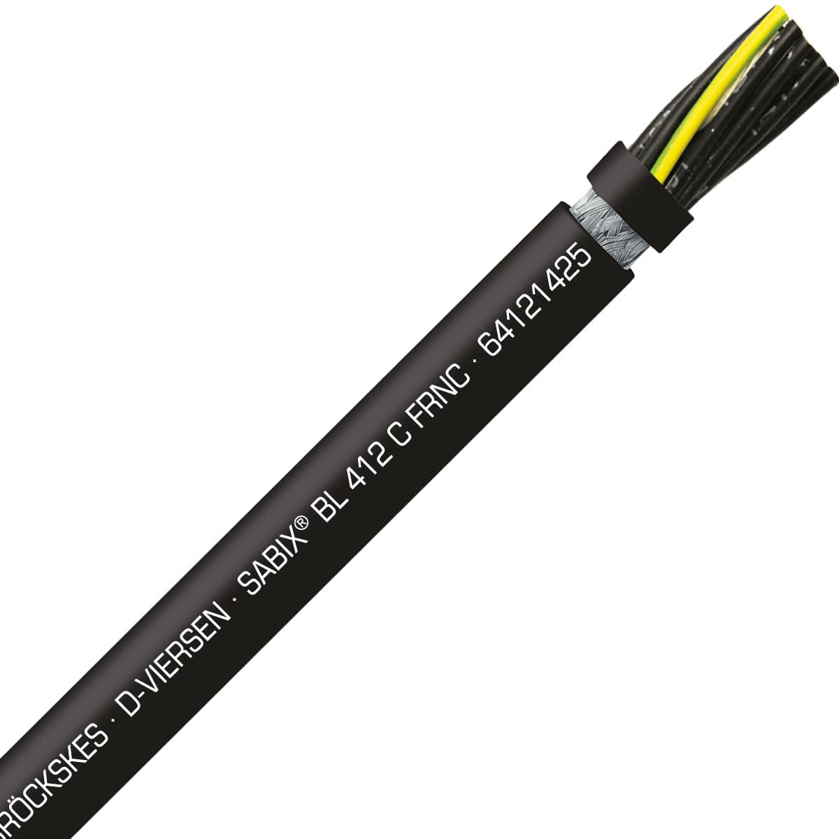 SAB 64121425 SABIX BL 412 C FRNC - 14 AWG/14c, shielded halogen-free flame retardant flexible power cable for shipboard, DNV-GL, CE, RoHS SAB 64121425 SABIX BL 412 C FRNC - 14 AWG/14c, shielded halogen-free flame retardant flexible power cable for shipboard, DNV-GL, CE, RoHS