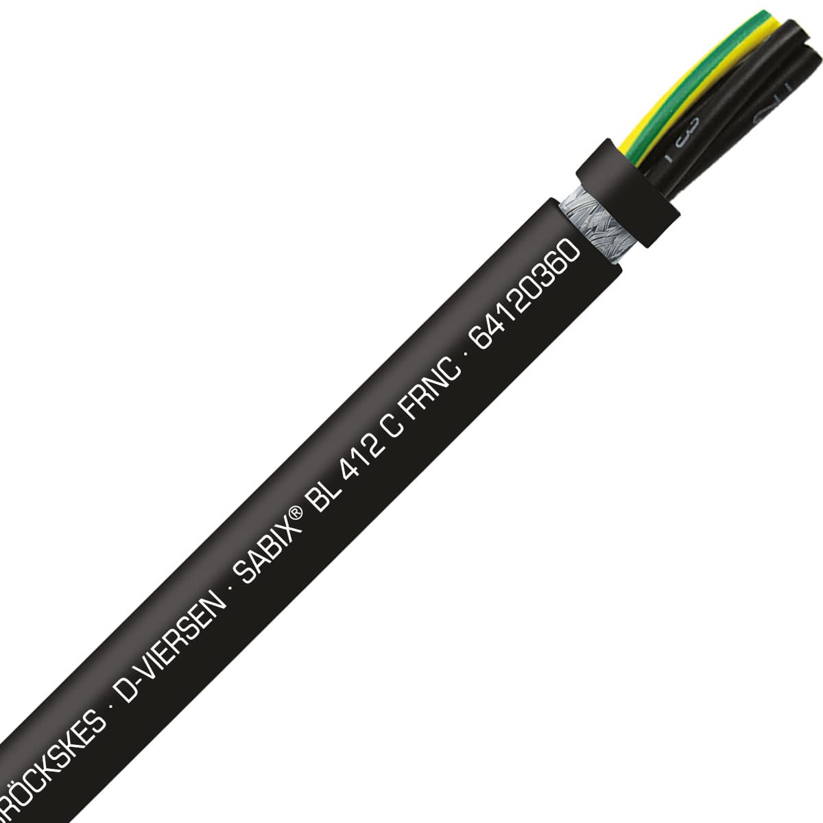 SAB 64120360 SABIX BL 412 C FRNC - 10 AWG/3c, shielded halogen-free flame retardant flexible power cable for shipboard, DNV-GL, CE, RoHS SAB 64120360 SABIX BL 412 C FRNC - 10 AWG/3c, shielded halogen-free flame retardant flexible power cable for shipboard, DNV-GL, CE, RoHS
