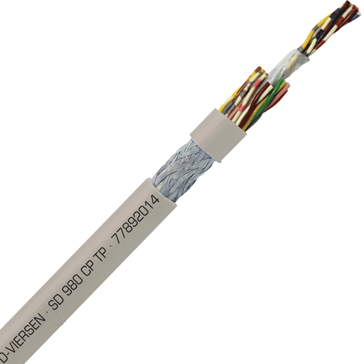SAB 77892014 SD 980 CP TP - 20 AWG/14pr, shielded halogen-free continuous flex heavy duty PUR data cable, UL, CSA, CE, RoHS SAB 77892014 SD 980 CP TP - 20 AWG/14pr, shielded halogen-free continuous flex heavy duty PUR data cable, UL, CSA, CE, RoHS