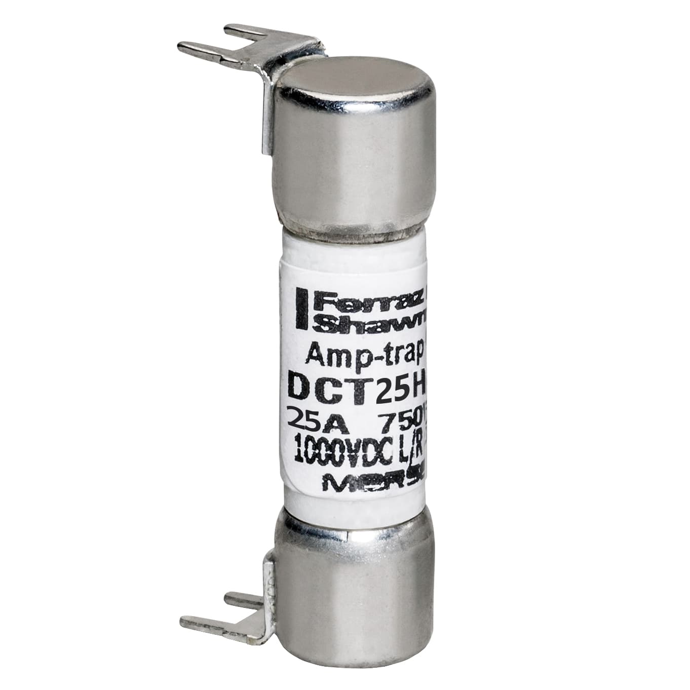 Mersen DCT25-H DCT25-H Mersen - Fuse DCT - Midget - Fast-Acting 750VAC 1000VDC 25A Double Hole Mount Amp-Trap® Mersen DCT25-H DCT25-H Mersen - Fuse DCT - Midget - Fast-Acting 750VAC 1000VDC 25A Double Hole Mount Amp-Trap®
