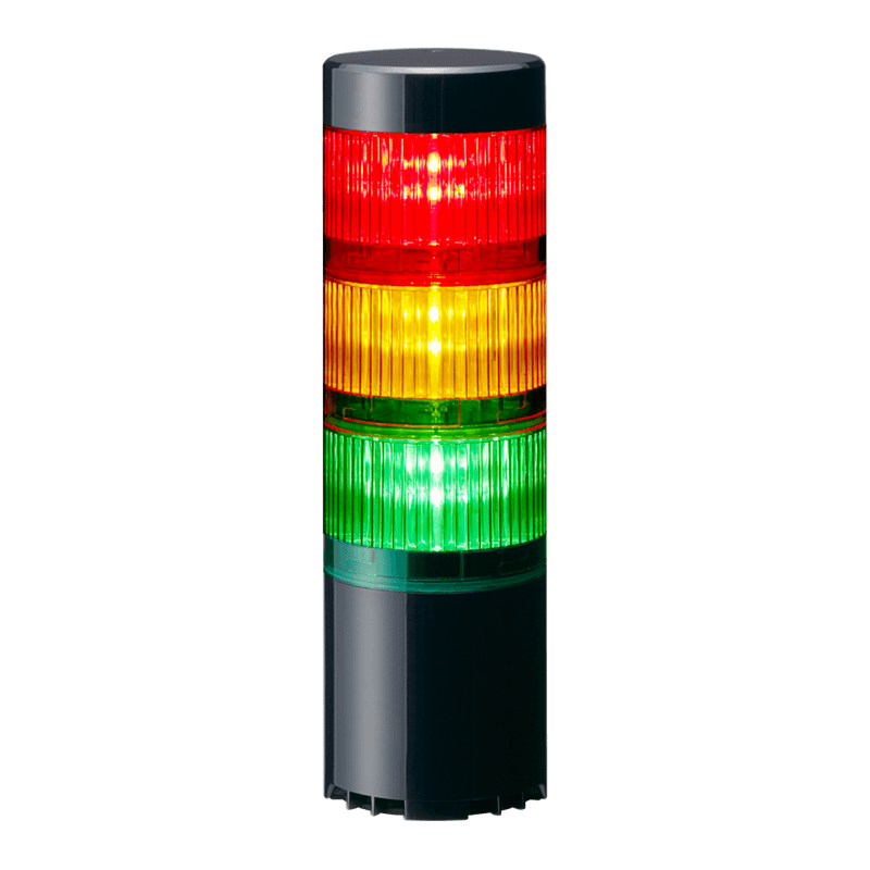 Patlite LR6-3USBK-RYG 60mm 3-tiered USB Powered and Controlled LED Signal Tower, Black Patlite LR6-3USBK-RYG 60mm 3-tiered USB Powered and Controlled LED Signal Tower, Black