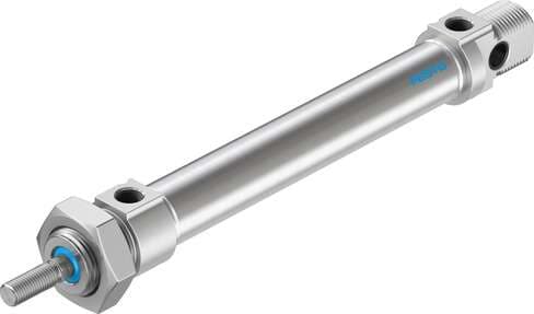 Festo 19239 standards-based cylinder DSNU-20-100-PPV-A Based on DIN ISO 6432, for proximity sensing. Various mounting options, with or without additional mounting components. With adjustable end-position cushioning. Stroke: 100 mm, Piston diameter: 20 mm, Piston rod Festo 19239 standards-based cylinder DSNU-20-100-PPV-A Based on DIN ISO 6432, for proximity sensing. Various mounting options, with or without additional mounting components. With adjustable end-position cushioning. Stroke: 100 mm, Piston diameter: 20 mm, Piston rod