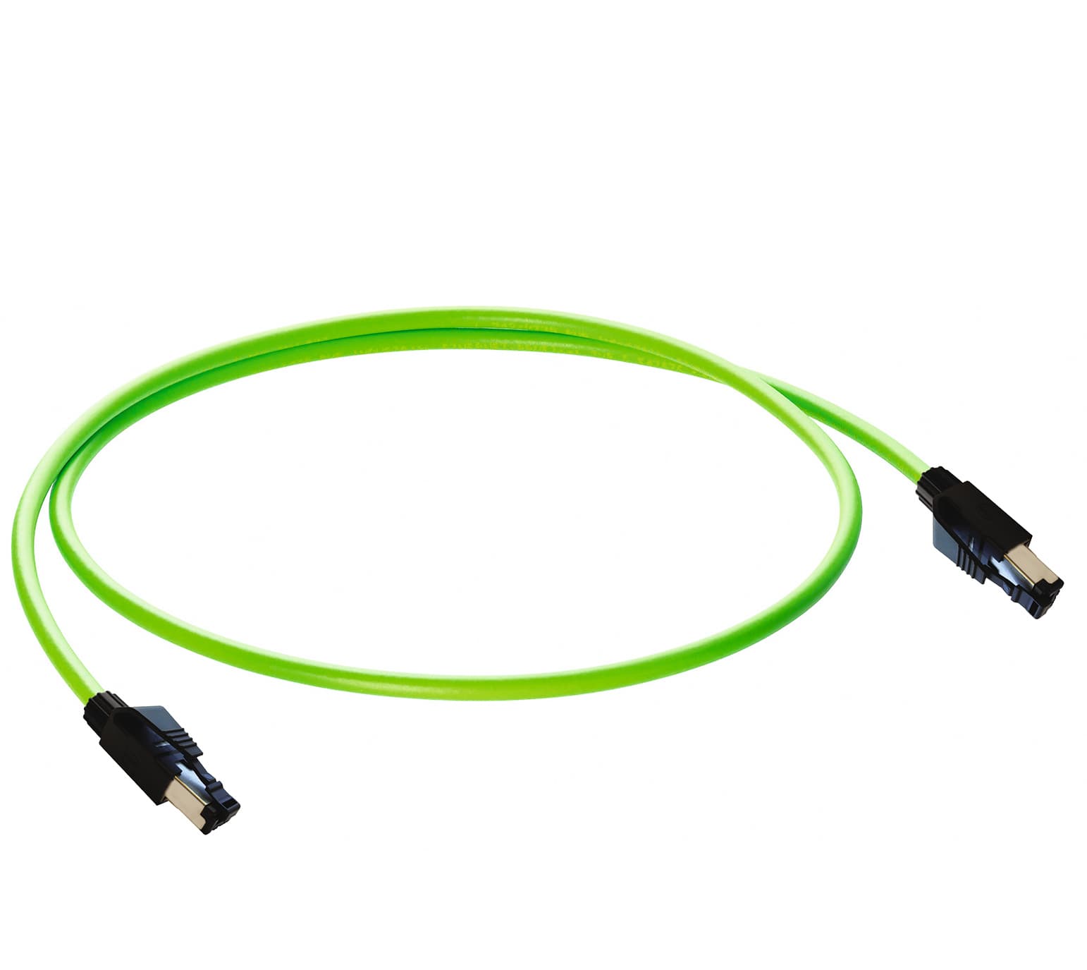 Belden 2140 Fast Ethernet Cat5e Data Double-Ended Cordset: Male straight RJ45-coded black RJ45 Field Attachable to male straight RJ45-coded black RJ45 Field Attachable, shielded, 30 V AC / 42 V DC, 1.5 A; TPE green cable, 4-wires, 0.38 mm², 0985 S4742 502/70 M, 70 M Belden 2140 Fast Ethernet Cat5e Data Double-Ended Cordset: Male straight RJ45-coded black RJ45 Field Attachable to male straight RJ45-coded black RJ45 Field Attachable, shielded, 30 V AC / 42 V DC, 1.5 A; TPE green cable, 4-wires, 0.38 mm², 0985 S4742 502/70 M, 70 M
