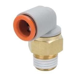 SMC KQ2L07-34AS SMC One-Touch Fitting 1/4" Tube (OD) x 1/8" NPT Brass Thread with Sealant SMC KQ2L07-34AS SMC One-Touch Fitting 1/4" Tube (OD) x 1/8" NPT Brass Thread with Sealant