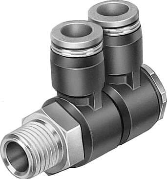 Festo 153212 multiple distributor QSLV2-1/8-6 2-fold, 360° orientable. Size: Standard, Nominal size: 3,2 mm, Type of seal on screw-in stud: coating, Assembly position: Any, Design structure: Push/pull principle Festo 153212 multiple distributor QSLV2-1/8-6 2-fold, 360° orientable. Size: Standard, Nominal size: 3,2 mm, Type of seal on screw-in stud: coating, Assembly position: Any, Design structure: Push/pull principle