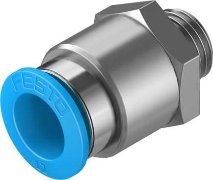 Festo 132042 push-in fitting QS-G1/4-12-20 male thread with external hexagon. Size: Standard, Nominal size: 8,5 mm, Type of seal on screw-in stud: Sealing ring, Assembly position: Any, Container size: 20 Festo 132042 push-in fitting QS-G1/4-12-20 male thread with external hexagon. Size: Standard, Nominal size: 8,5 mm, Type of seal on screw-in stud: Sealing ring, Assembly position: Any, Container size: 20