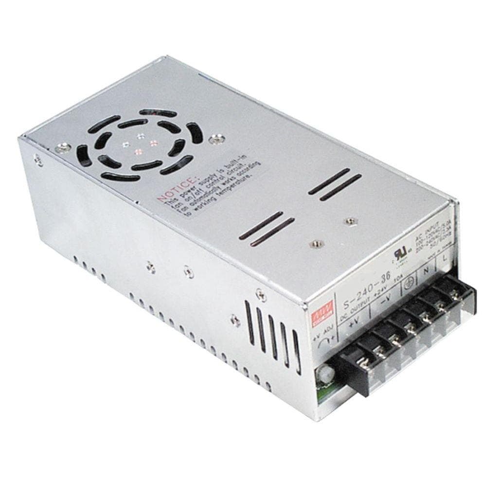 MEAN WELL S-240-5 AC-DC Enclosed power supply; Output +5Vdc at 40A; S-240-5 is succeeded by RSP-200-5. MEAN WELL S-240-5 AC-DC Enclosed power supply; Output +5Vdc at 40A; S-240-5 is succeeded by RSP-200-5.