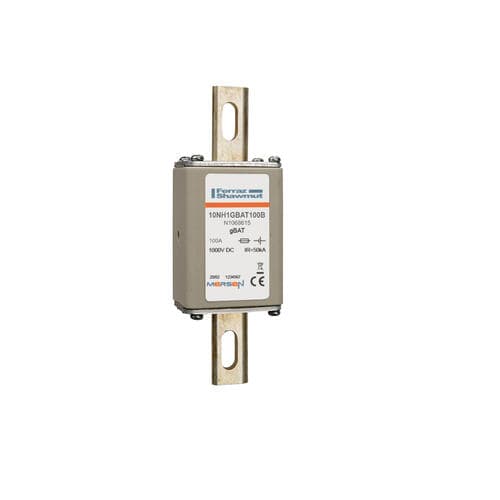 Mersen N1068615 NH fuse-link gBAT, 1000VDC, size 1, 100A, for direct mounting Mersen N1068615 NH fuse-link gBAT, 1000VDC, size 1, 100A, for direct mounting