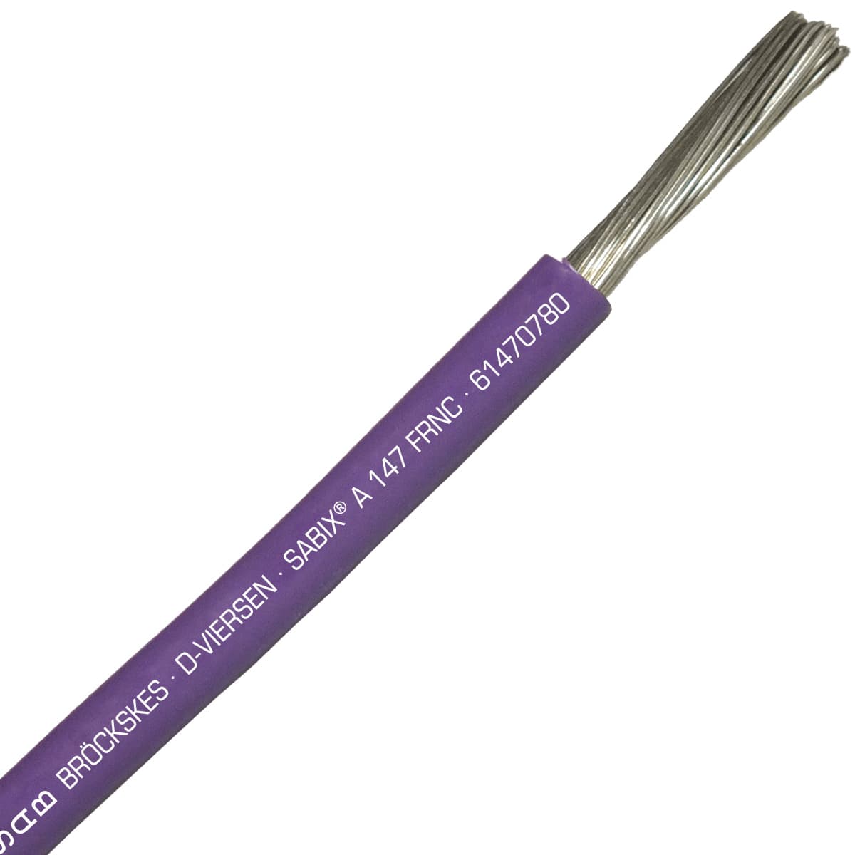 SAB 61470780 SABIX A 147 FRNC - 16 AWG/1c, flame retardant halogen-free 600V violet hook-up wire, UL, CE, RoHS SAB 61470780 SABIX A 147 FRNC - 16 AWG/1c, flame retardant halogen-free 600V violet hook-up wire, UL, CE, RoHS