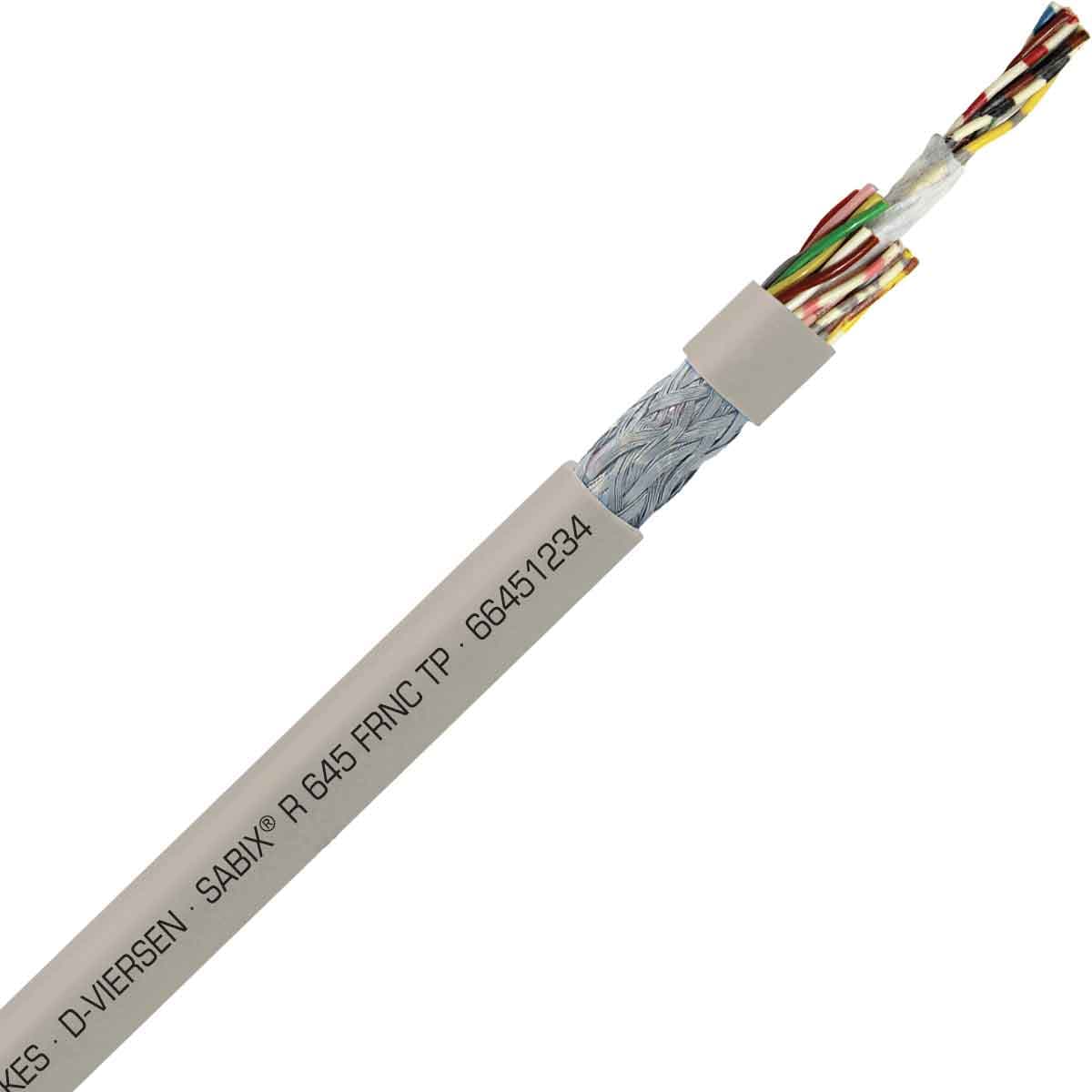 SAB 66451234 SABIX R 645 FRNC TP - 22 AWG/12pr, paired shielded halogen-free flame retardant rail data cable, CE, RoHS SAB 66451234 SABIX R 645 FRNC TP - 22 AWG/12pr, paired shielded halogen-free flame retardant rail data cable, CE, RoHS