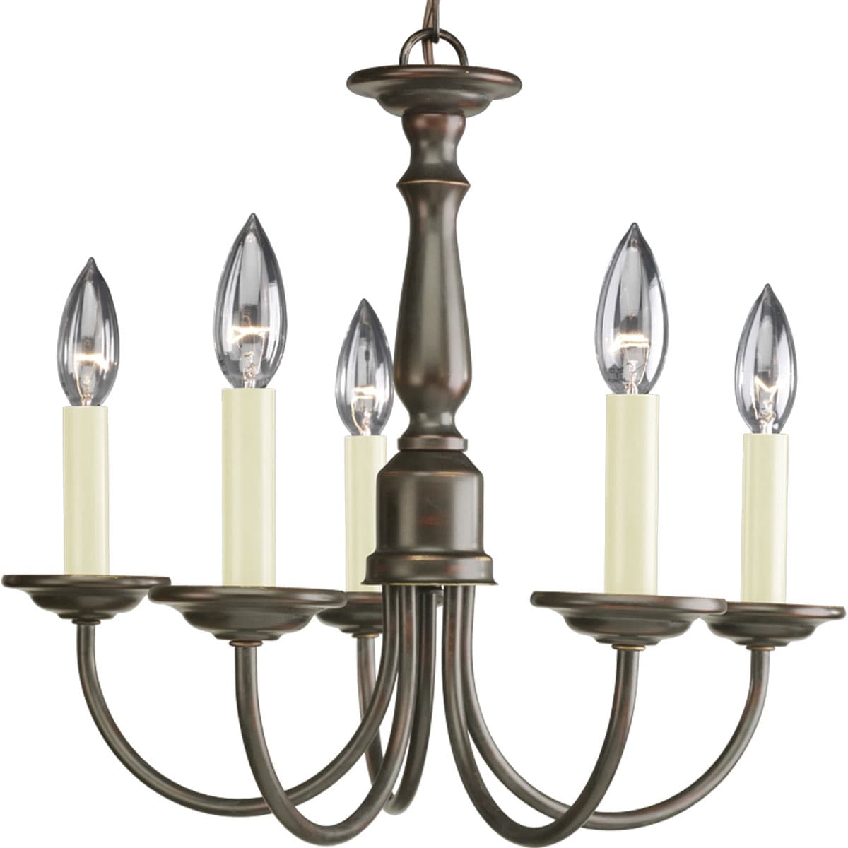 Hubbell P4009-20 This simple, classic five-light chandelier is popular in the vintage farmhouse inspired designs. Ivory candle covers complete the look. Antique Bronze finish. ; Antique Bronze finish. ; Ivory candle sleeves. ; Vintage farmhouse inspired. Hubbell P4009-20 This simple, classic five-light chandelier is popular in the vintage farmhouse inspired designs. Ivory candle covers complete the look. Antique Bronze finish. ; Antique Bronze finish. ; Ivory candle sleeves. ; Vintage farmhouse inspired.