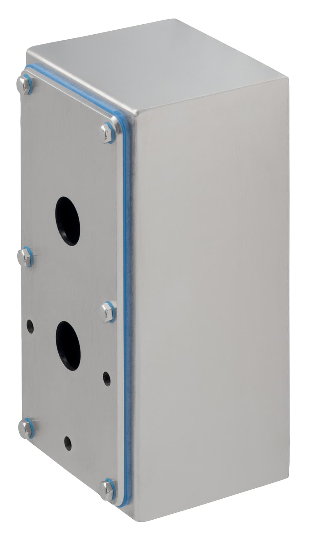 Schmersal NBGLC32.3/NSK NBGLC32.3/NSK Schmersal - IP69 stainless steel enclosue, for 2 devices, conduit opening on bottom, with protective collar Schmersal NBGLC32.3/NSK NBGLC32.3/NSK Schmersal - IP69 stainless steel enclosue, for 2 devices, conduit opening on bottom, with protective collar