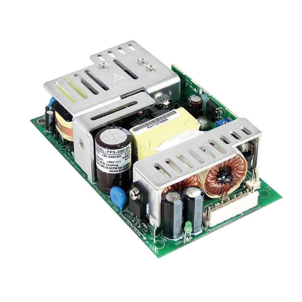 MEAN WELL PPS-200-15 AC-DC Single output Open frame power supply with PFC; Output 15Vdc at 13.3A; PPS-200-15 is succeeded by EPP-200-15. MEAN WELL PPS-200-15 AC-DC Single output Open frame power supply with PFC; Output 15Vdc at 13.3A; PPS-200-15 is succeeded by EPP-200-15.