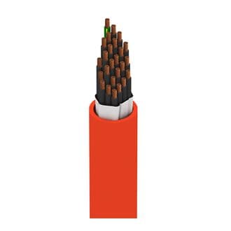 Belden 7117W 003250 MachFlex™ for High Flex, 24+1G Conductor 18AWG (105x38) Bare Copper, PVC-NYL Insulation, TPE Outer Jacket, 1000V WTTC, 600V TC-ER, Orange, Reel, 250 ft Belden 7117W 003250 MachFlex™ for High Flex, 24+1G Conductor 18AWG (105x38) Bare Copper, PVC-NYL Insulation, TPE Outer Jacket, 1000V WTTC, 600V TC-ER, Orange, Reel, 250 ft