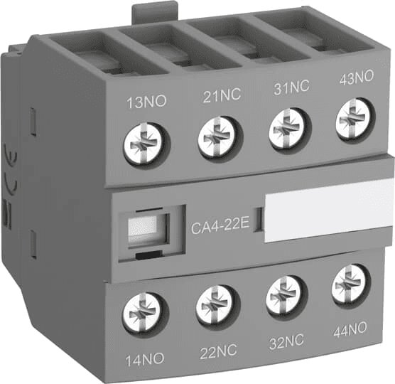 ABB Control CA4-22E CA4-22E ABB Control - FRNT MNT AUX, 2NO/2NC, AF26-AF38 ABB Control CA4-22E CA4-22E ABB Control - FRNT MNT AUX, 2NO/2NC, AF26-AF38