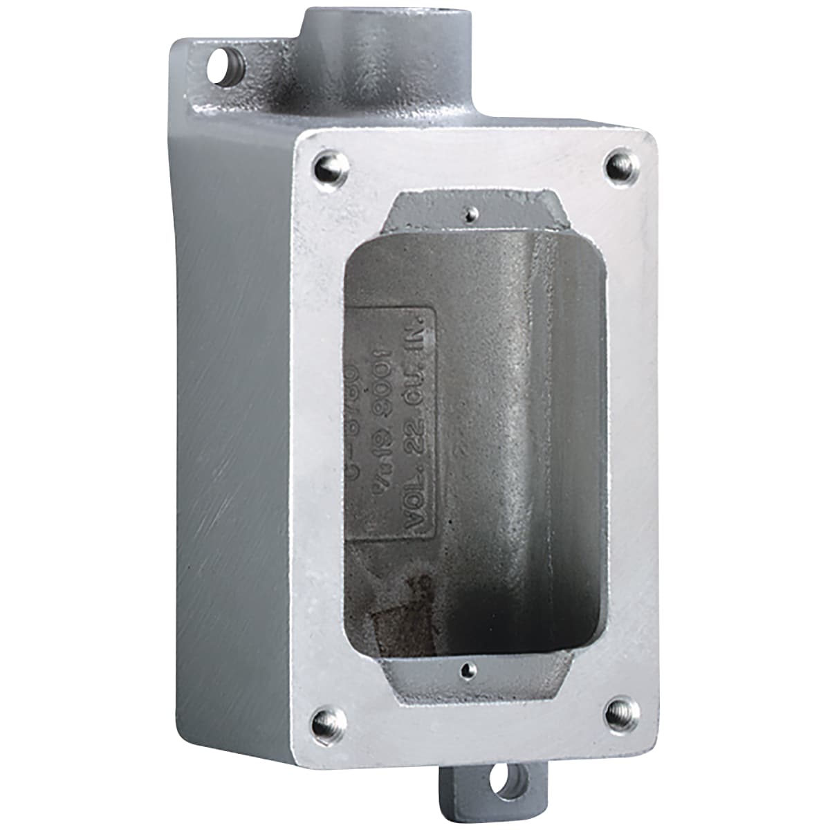 Hubbell SWB-3 SWB Series - Aluminum Dead-End Single-Gang Device Body For Use With XCS/XS/XT Cover Assemblies - Hub Size 1 Inch ; Copper free cast aluminum alloy. ; Ground flange joint between bolted cover and box provide required flame path. ; Accepts both miniature a Hubbell SWB-3 SWB Series - Aluminum Dead-End Single-Gang Device Body For Use With XCS/XS/XT Cover Assemblies - Hub Size 1 Inch ; Copper free cast aluminum alloy. ; Ground flange joint between bolted cover and box provide required flame path. ; Accepts both miniature a
