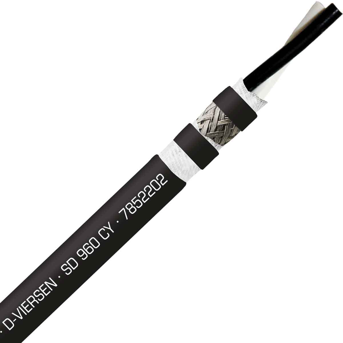 SAB 7852202 SD 960 CY - 22 AWG/2c, shielded oil resistant continuous flex PVC data cable, UL, CE, RoHS SAB 7852202 SD 960 CY - 22 AWG/2c, shielded oil resistant continuous flex PVC data cable, UL, CE, RoHS
