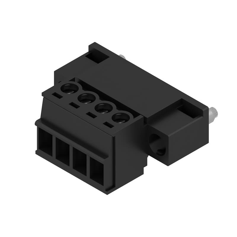 Weidmuller 1970720000 PCB plug-in connector, male plug, 3.81 mm, Number of poles: 4, 180°, Clamping yoke connection, Clamping range, max. : 1.5 mm², Box Weidmuller 1970720000 PCB plug-in connector, male plug, 3.81 mm, Number of poles: 4, 180°, Clamping yoke connection, Clamping range, max. : 1.5 mm², Box