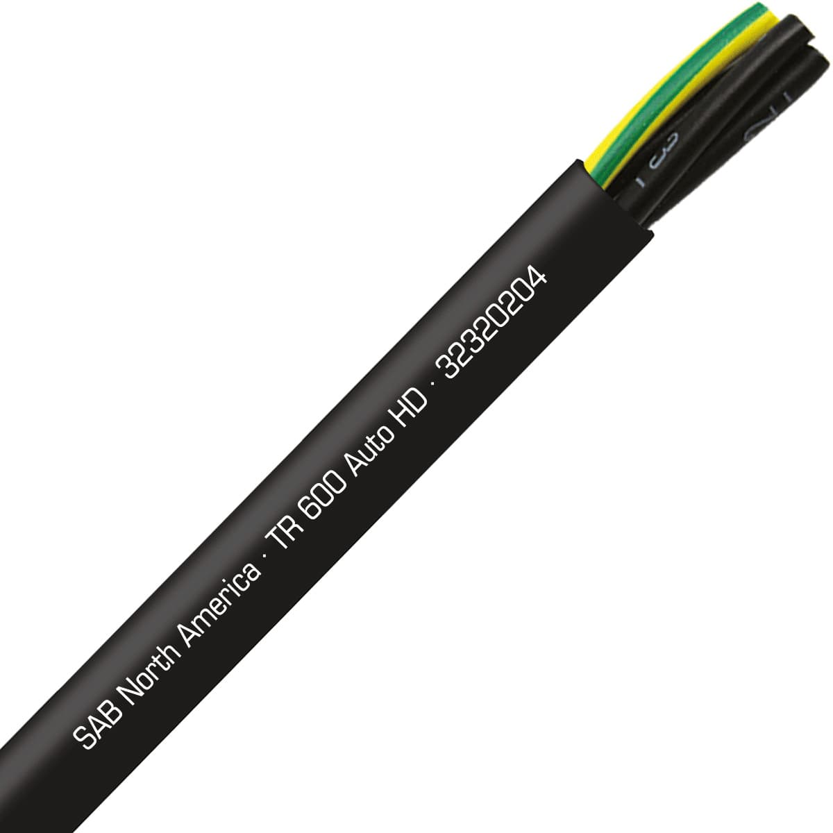 SAB 32320204 TR 600 Auto HD - 2 AWG/4c, continuous flex exposed run TPE tray cable, UL, CSA, CE, RoHS SAB 32320204 TR 600 Auto HD - 2 AWG/4c, continuous flex exposed run TPE tray cable, UL, CSA, CE, RoHS