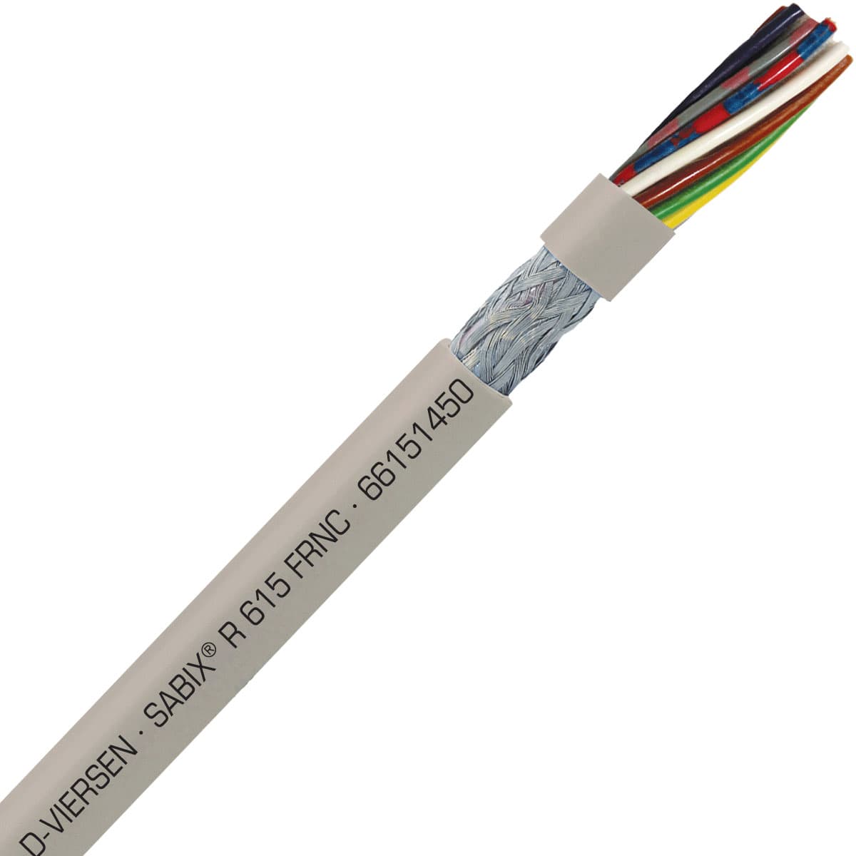 SAB 66151450 SABIX R 615 FRNC - 20 AWG/14c, shielded halogen-free flame retardant rail data cable, CE, RoHS SAB 66151450 SABIX R 615 FRNC - 20 AWG/14c, shielded halogen-free flame retardant rail data cable, CE, RoHS