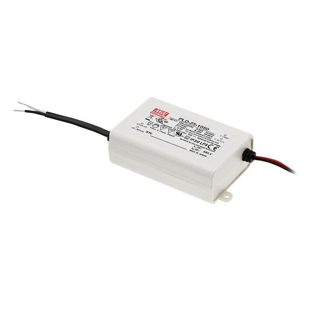 MEAN WELL PLD-25-700 AC-DC Single output LED driver Constant Current (CC); Input 90-295Vac; Output 0.7A at 24-36Vdc MEAN WELL PLD-25-700 AC-DC Single output LED driver Constant Current (CC); Input 90-295Vac; Output 0.7A at 24-36Vdc