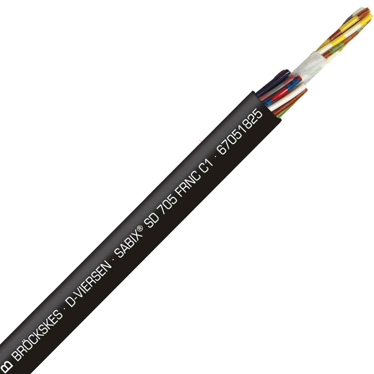 SAB 67051825 SABIX SD 705 FRNC C1 -24 AWG/18c, halogen-free flame retardant continuous flex data cable, CE, RoHS SAB 67051825 SABIX SD 705 FRNC C1 -24 AWG/18c, halogen-free flame retardant continuous flex data cable, CE, RoHS