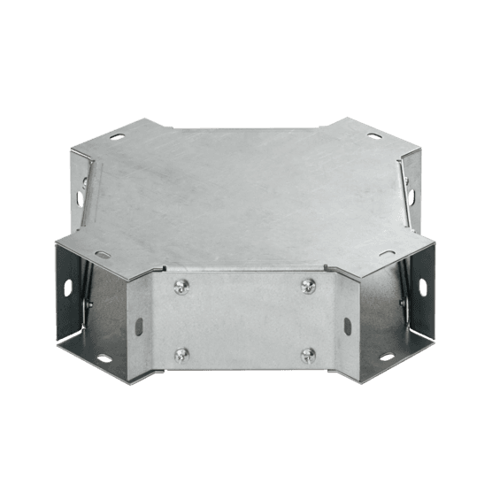 Hoffman F88XGV Galvanized Cross Fitting, fits 8.00x8.00, Steel Hoffman F88XGV Galvanized Cross Fitting, fits 8.00x8.00, Steel
