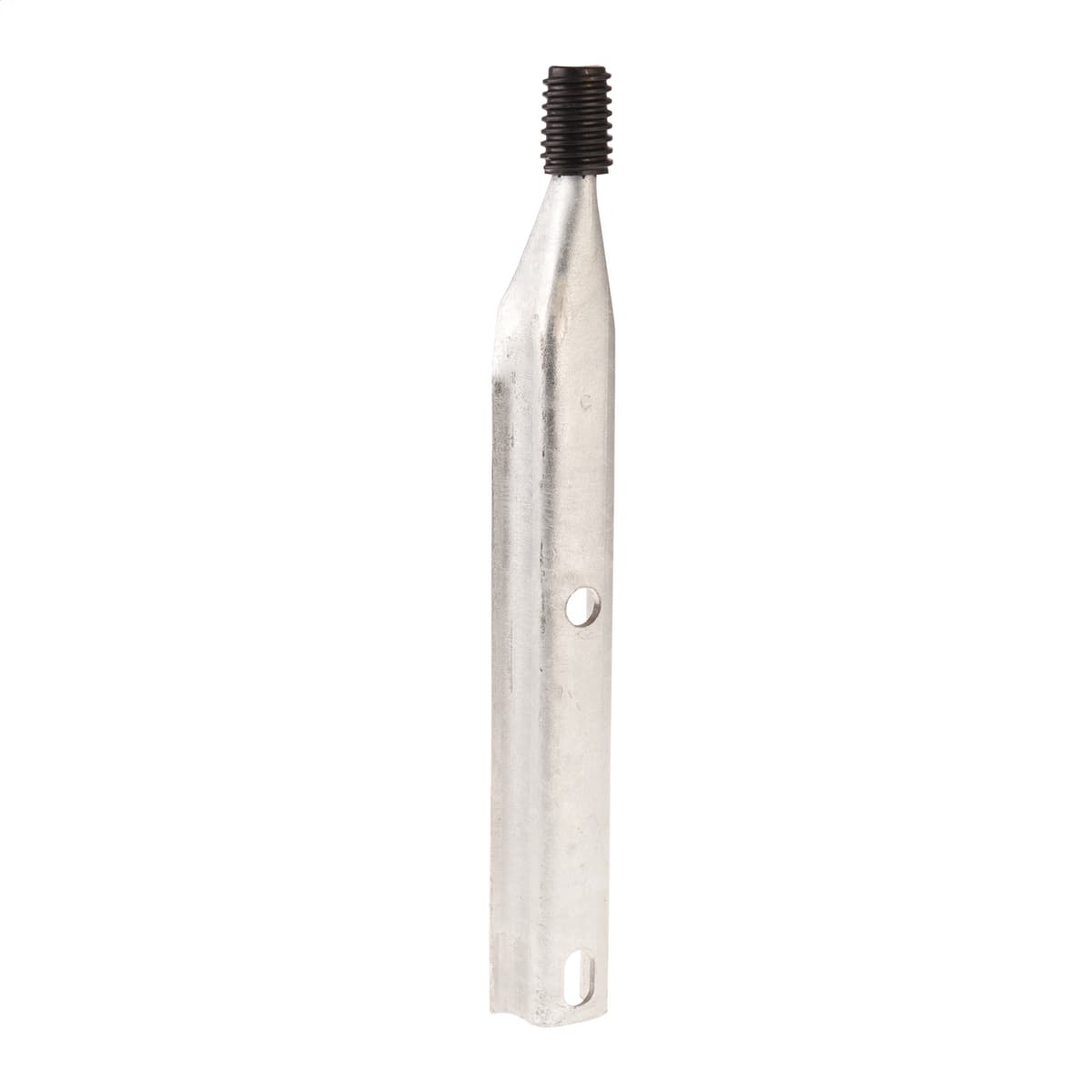 Hubbell 2170 Pin for pole top mounting of insulators with 1" thread is 18" in length. The construction is pressed steel and insulator thread is cast lead.  ; 1" lead thread ; Three 11/16" mounting holes are spaced at 5" and 8" ; 1,200lbs longitudinal load rating ; 1,5 Hubbell 2170 Pin for pole top mounting of insulators with 1" thread is 18" in length. The construction is pressed steel and insulator thread is cast lead.  ; 1" lead thread ; Three 11/16" mounting holes are spaced at 5" and 8" ; 1,200lbs longitudinal load rating ; 1,5