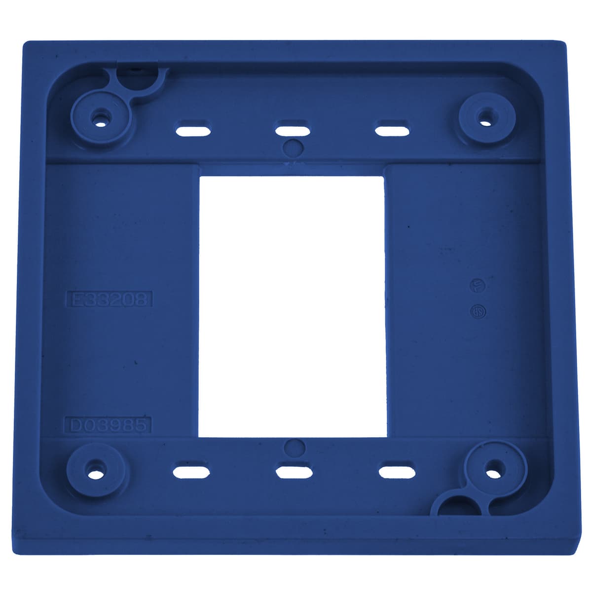 Hubbell HBL4APBL Straight Blade Devices, Accessories, 4-Plex Adapter Plate for 1 and 2 Gang device boxes, Blue, Single Pack ; Anchor hole and loop feature secures solid wire for fast, easy terminations ; Triple wipe contacts ; Easily accessible break-off tabs for split w Hubbell HBL4APBL Straight Blade Devices, Accessories, 4-Plex Adapter Plate for 1 and 2 Gang device boxes, Blue, Single Pack ; Anchor hole and loop feature secures solid wire for fast, easy terminations ; Triple wipe contacts ; Easily accessible break-off tabs for split w