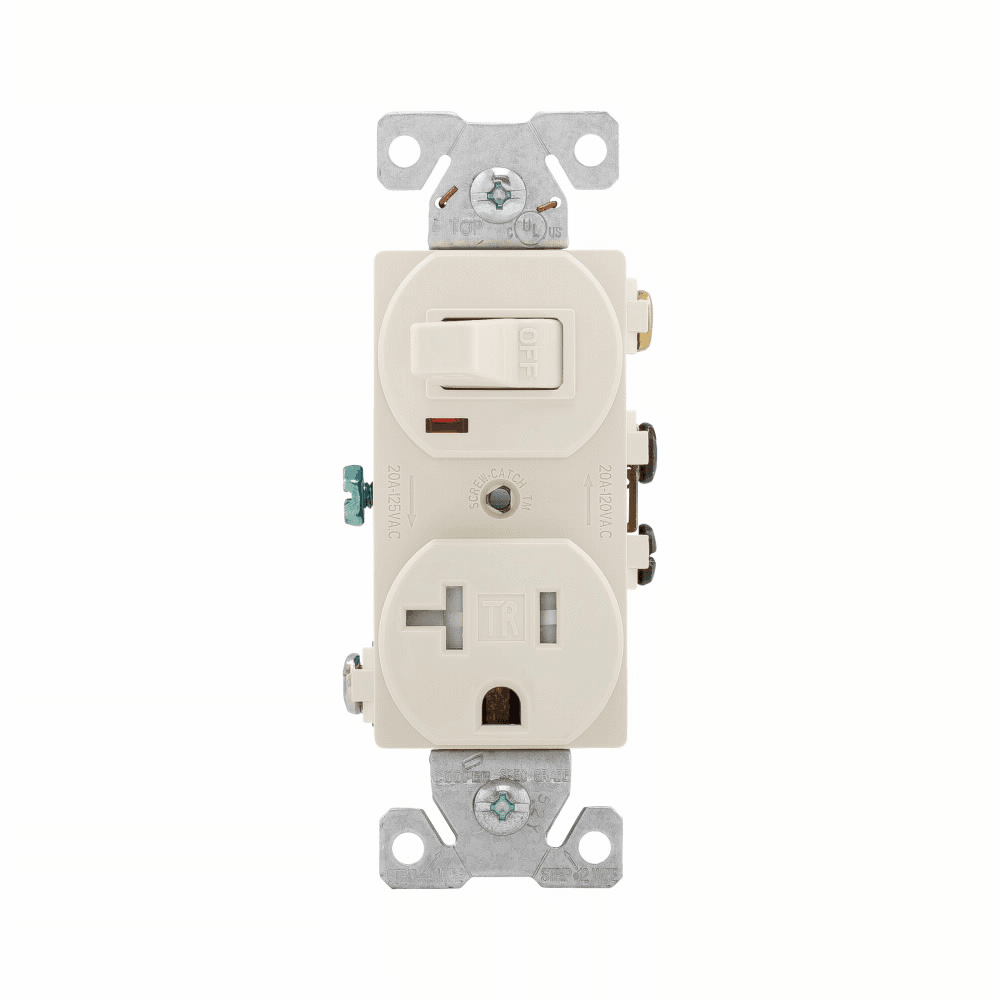 Eaton TR291LA TR291LA Eaton - Eaton commercial grade combination switch, tamp resist, auto-grnd, Stand, #14 - #12 AWG, 10A, 20A recept, Commer, 120V switch, 125V recept, bk and sd wiring, togg, Maint closure, Screw, Brass, lt almd, 5-15R, -20-60C, dplx, thermoplas, PVC Eaton TR291LA TR291LA Eaton - Eaton commercial grade combination switch, tamp resist, auto-grnd, Stand, #14 - #12 AWG, 10A, 20A recept, Commer, 120V switch, 125V recept, bk and sd wiring, togg, Maint closure, Screw, Brass, lt almd, 5-15R, -20-60C, dplx, thermoplas, PVC