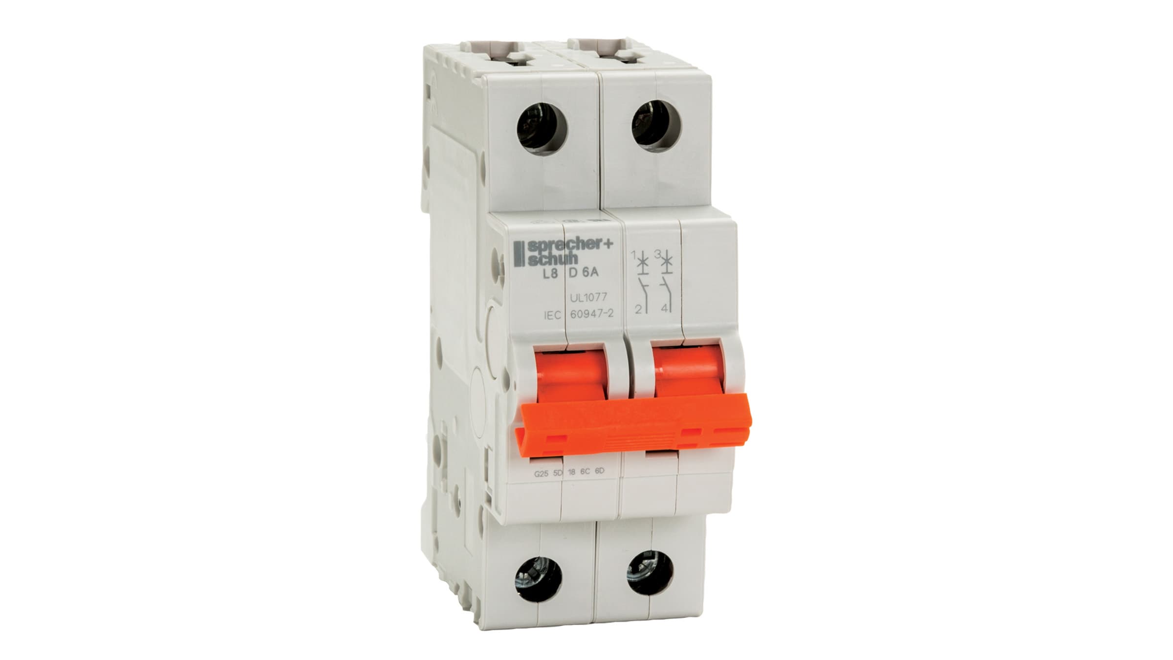 Sprecher + Schuh L8-40/2/D Sprecher + Schuh L8-40/2/D - Supplementary Protectors, CURVE-D, 40A, 2-POLE, UL1077/ NFPA79/ CSA/ CE Sprecher + Schuh L8-40/2/D Sprecher + Schuh L8-40/2/D - Supplementary Protectors, CURVE-D, 40A, 2-POLE, UL1077/ NFPA79/ CSA/ CE