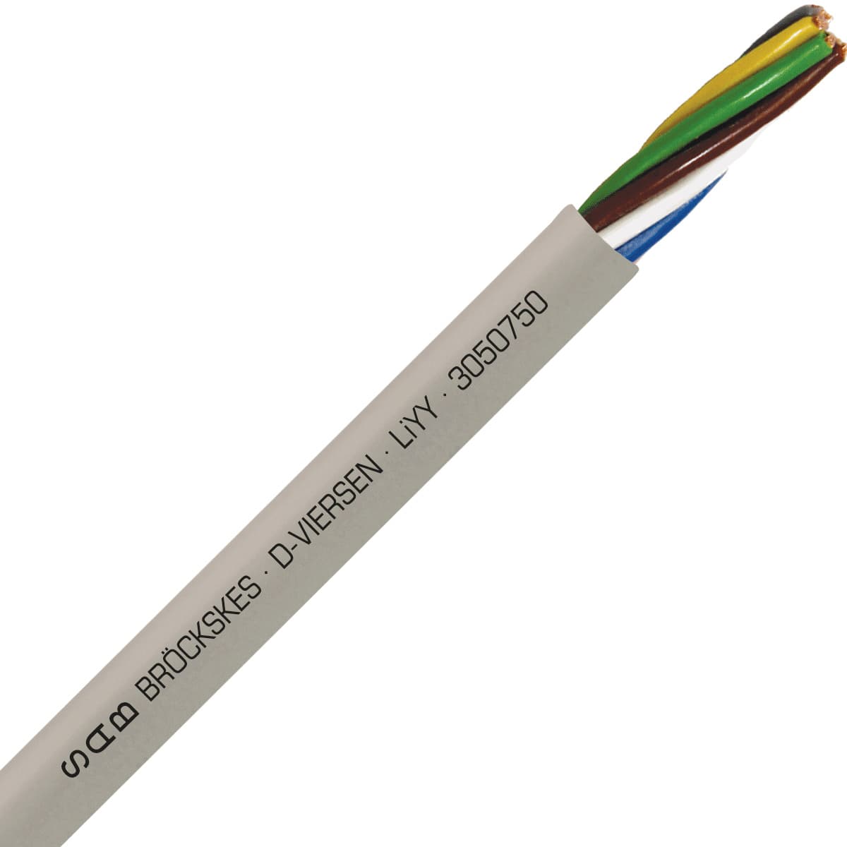 SAB 3050750 LiYY - 20 AWG/7c, multi-conductor signal and control PVC cable with DIN color code SAB 3050750 LiYY - 20 AWG/7c, multi-conductor signal and control PVC cable with DIN color code