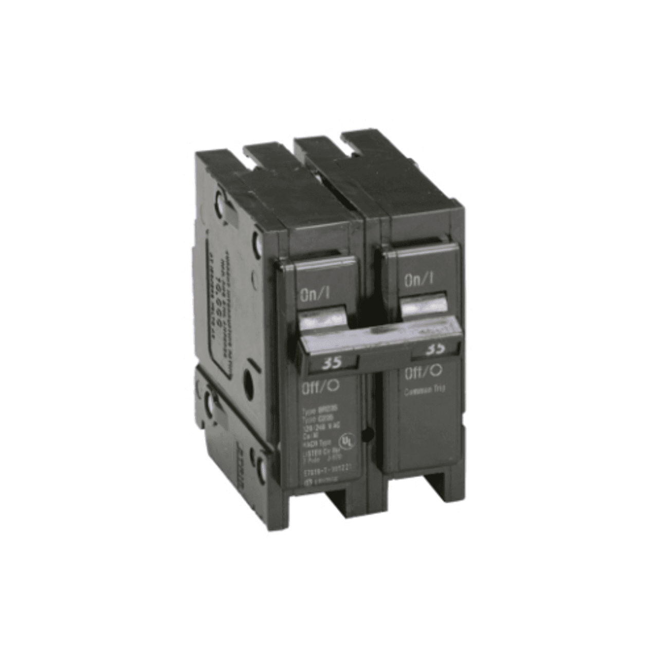 Eaton BR235 BR235 Eaton - Eaton BR thermal magnetic circuit breaker,Type BR 1-Inch plug-on circuit breaker,35 A,10 kAIC,Two-pole,120/240V,BR,Common breaker trip,#14-4 AWG Cu/Al,Q28,BR,Type BR Loadcenters Eaton BR235 BR235 Eaton - Eaton BR thermal magnetic circuit breaker,Type BR 1-Inch plug-on circuit breaker,35 A,10 kAIC,Two-pole,120/240V,BR,Common breaker trip,#14-4 AWG Cu/Al,Q28,BR,Type BR Loadcenters