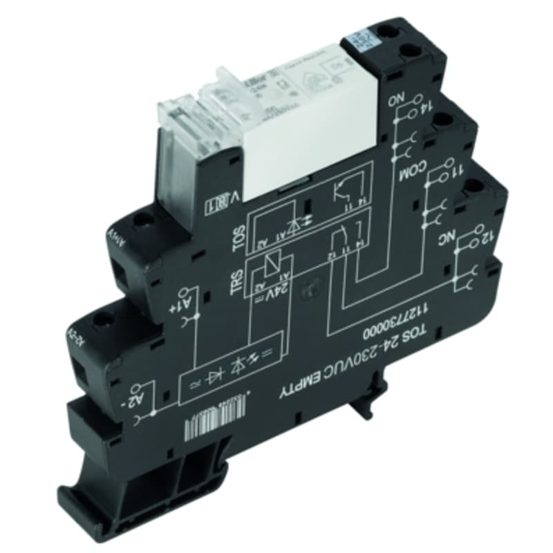 Weidmuller 2662980000 TERMSERIES, Relay module, Number of contacts: 1, NO contact AgSnO + W, Rated control voltage: 24…230 V UC ±10 %, Continuous current: 16 A, Screw connection, Test button available: No Weidmuller 2662980000 TERMSERIES, Relay module, Number of contacts: 1, NO contact AgSnO + W, Rated control voltage: 24…230 V UC ±10 %, Continuous current: 16 A, Screw connection, Test button available: No