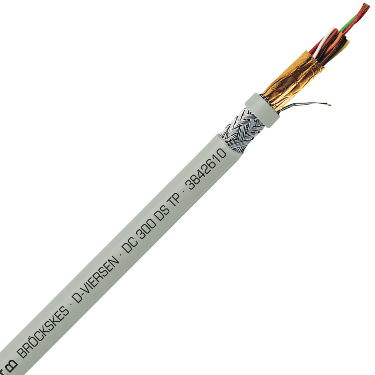 SAB 3842610 DC 300 DS TP- 26 AWG/10pr, multi-paired double shielded PVC signal and control cable, AWM SAB 3842610 DC 300 DS TP- 26 AWG/10pr, multi-paired double shielded PVC signal and control cable, AWM