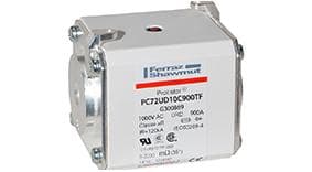 Mersen G300869 G300869 Mersen - Square Body High-Speed Fuse Protistor® Size 72 aR 1000VAC IEC 1100VAC UL 900A With Striker Flush ends metric threads Mersen G300869 G300869 Mersen - Square Body High-Speed Fuse Protistor® Size 72 aR 1000VAC IEC 1100VAC UL 900A With Striker Flush ends metric threads