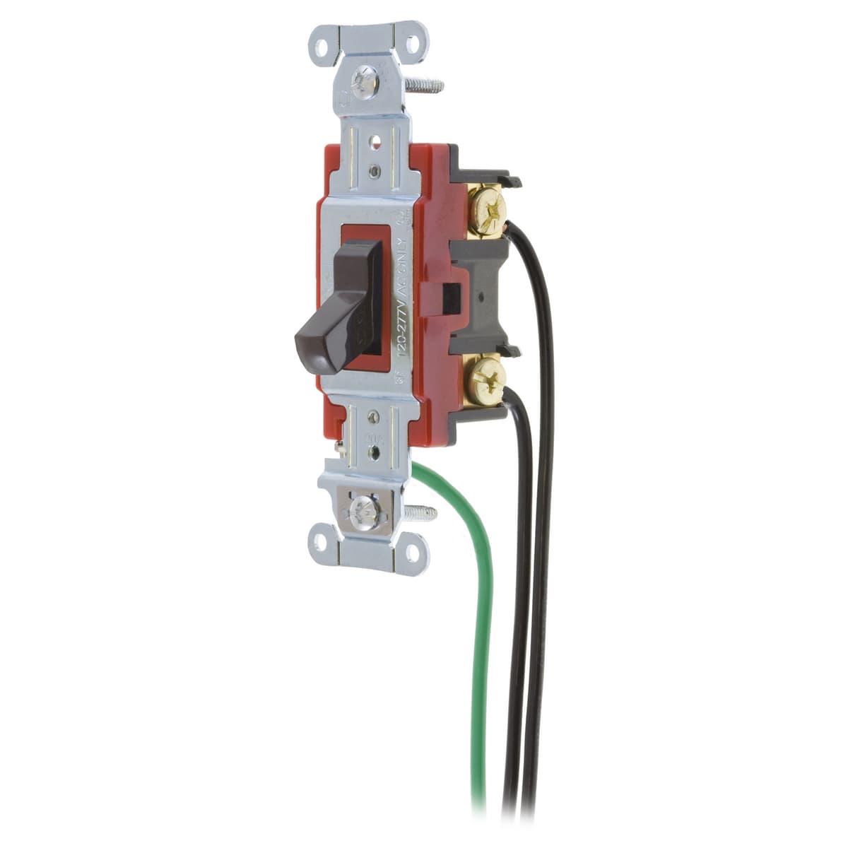 Hubbell 1224PWB Switches and Lighting Controls, Hubbell- PRO Series, Toggle Switches, General Purpose AC, Four Way, 20A 120/277VAC, Back and Side Wired, Pre-Wired with 8" #12 THHN, Brown ; Steel, zinc plated bridge is corrosion resistant ; Color Coded by Amperage makes Hubbell 1224PWB Switches and Lighting Controls, Hubbell- PRO Series, Toggle Switches, General Purpose AC, Four Way, 20A 120/277VAC, Back and Side Wired, Pre-Wired with 8" #12 THHN, Brown ; Steel, zinc plated bridge is corrosion resistant ; Color Coded by Amperage makes