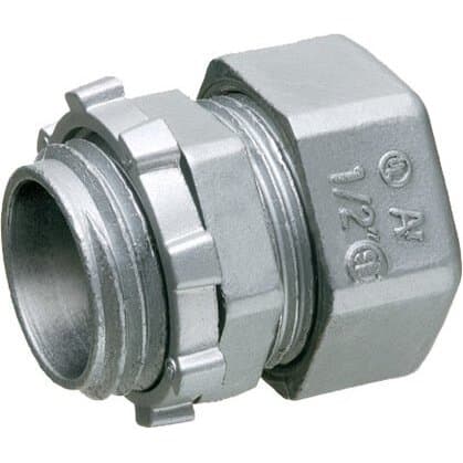 Arlington Industries 820 EMT Compression Connectors, 1/2", Silver Arlington Industries 820 EMT Compression Connectors, 1/2", Silver