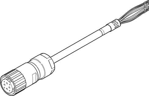 Festo 8085960 motor cable NEBM-M40G8-E-10-Q10N-LE8-1 For EMMS-AS-190 with CMMT-AS. Cable identification: Without inscription label holder, Product weight: 3400 g, Electrical connection 1, function: Field device side, Electrical connection 1, design: Round, Electrical c Festo 8085960 motor cable NEBM-M40G8-E-10-Q10N-LE8-1 For EMMS-AS-190 with CMMT-AS. Cable identification: Without inscription label holder, Product weight: 3400 g, Electrical connection 1, function: Field device side, Electrical connection 1, design: Round, Electrical c