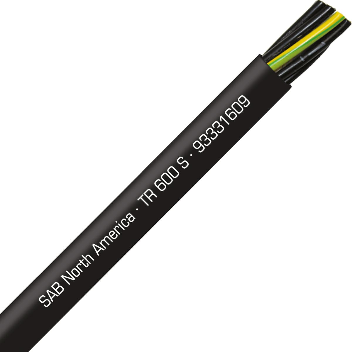 SAB 93331609 TR 600 S - 16 AWG/9c, oil resistant flexible exposed run tray cable, UL, CSA, WTTC, NFPA 79, CE RoHS SAB 93331609 TR 600 S - 16 AWG/9c, oil resistant flexible exposed run tray cable, UL, CSA, WTTC, NFPA 79, CE RoHS