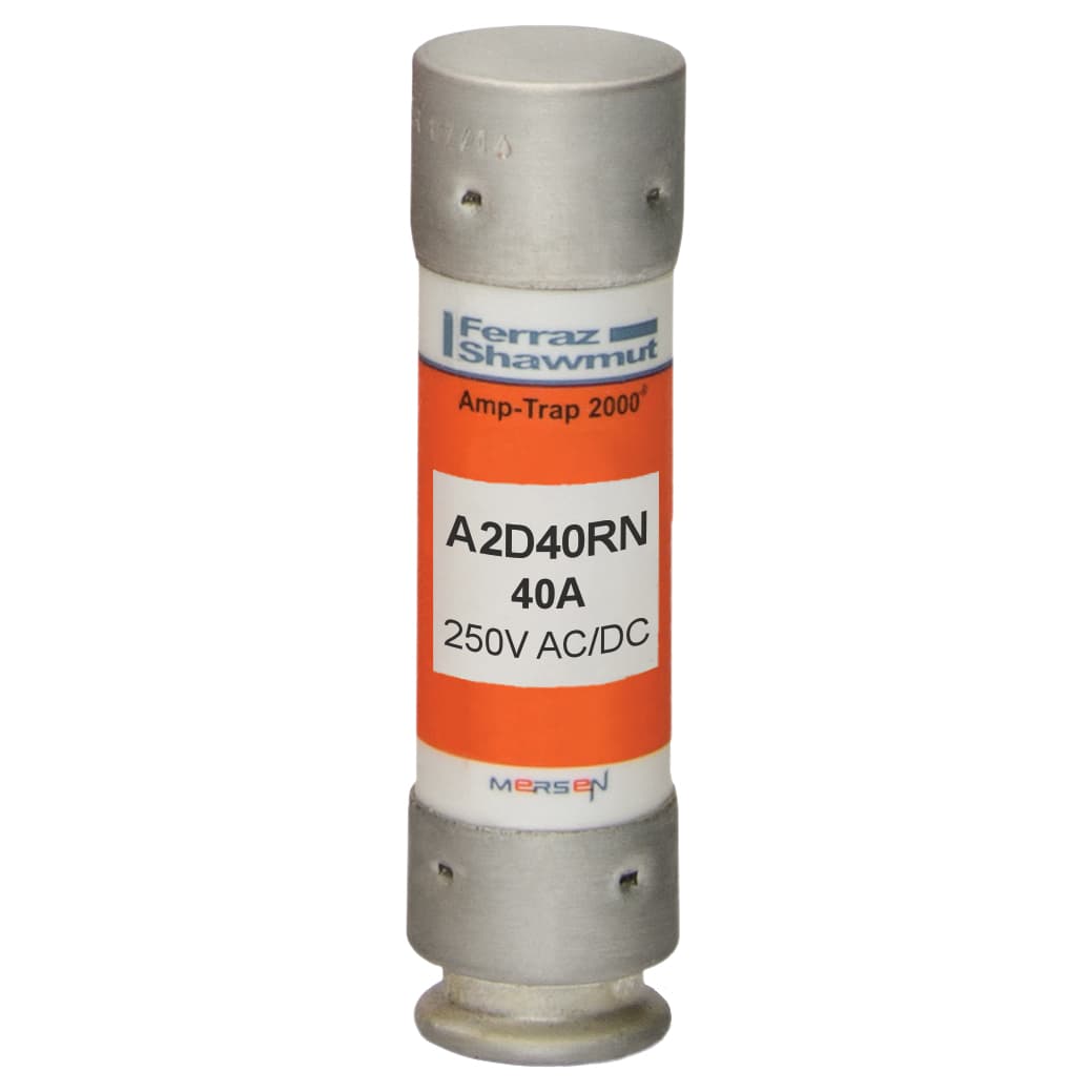 Mersen A2D40RN A2D40RN Mersen - Fuse A2D-R - Class RK1 - Time-Delay 250VAC 250VDC 40A Ferrule Amp-Trap 2000® Mersen A2D40RN A2D40RN Mersen - Fuse A2D-R - Class RK1 - Time-Delay 250VAC 250VDC 40A Ferrule Amp-Trap 2000®