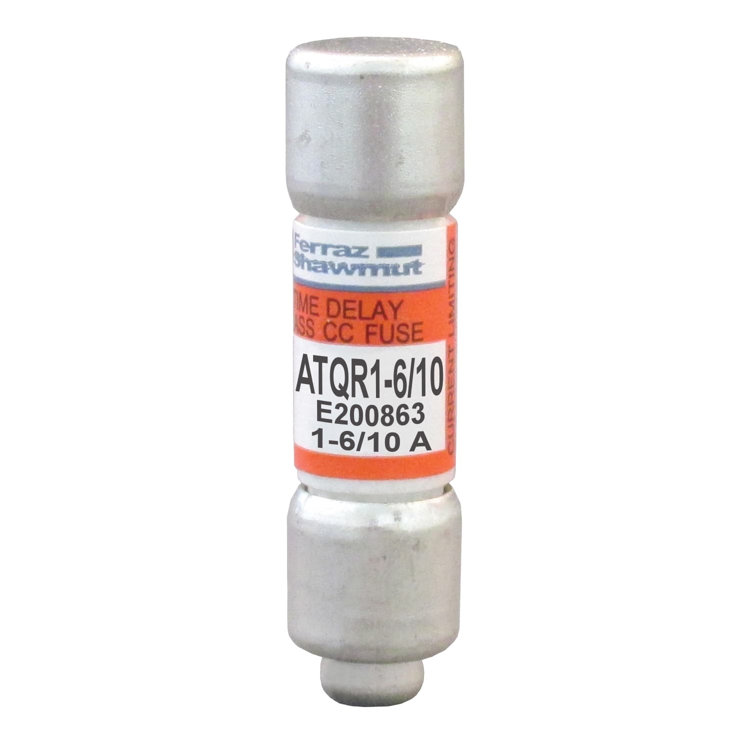Mersen ATQR1-6/10 ATQR1-6/10 Mersen - Fuse ATQR - Class CC - Time-Delay 600VAC 300VDC 1.6A Ferrule Amp-Trap 2000® Mersen ATQR1-6/10 ATQR1-6/10 Mersen - Fuse ATQR - Class CC - Time-Delay 600VAC 300VDC 1.6A Ferrule Amp-Trap 2000®