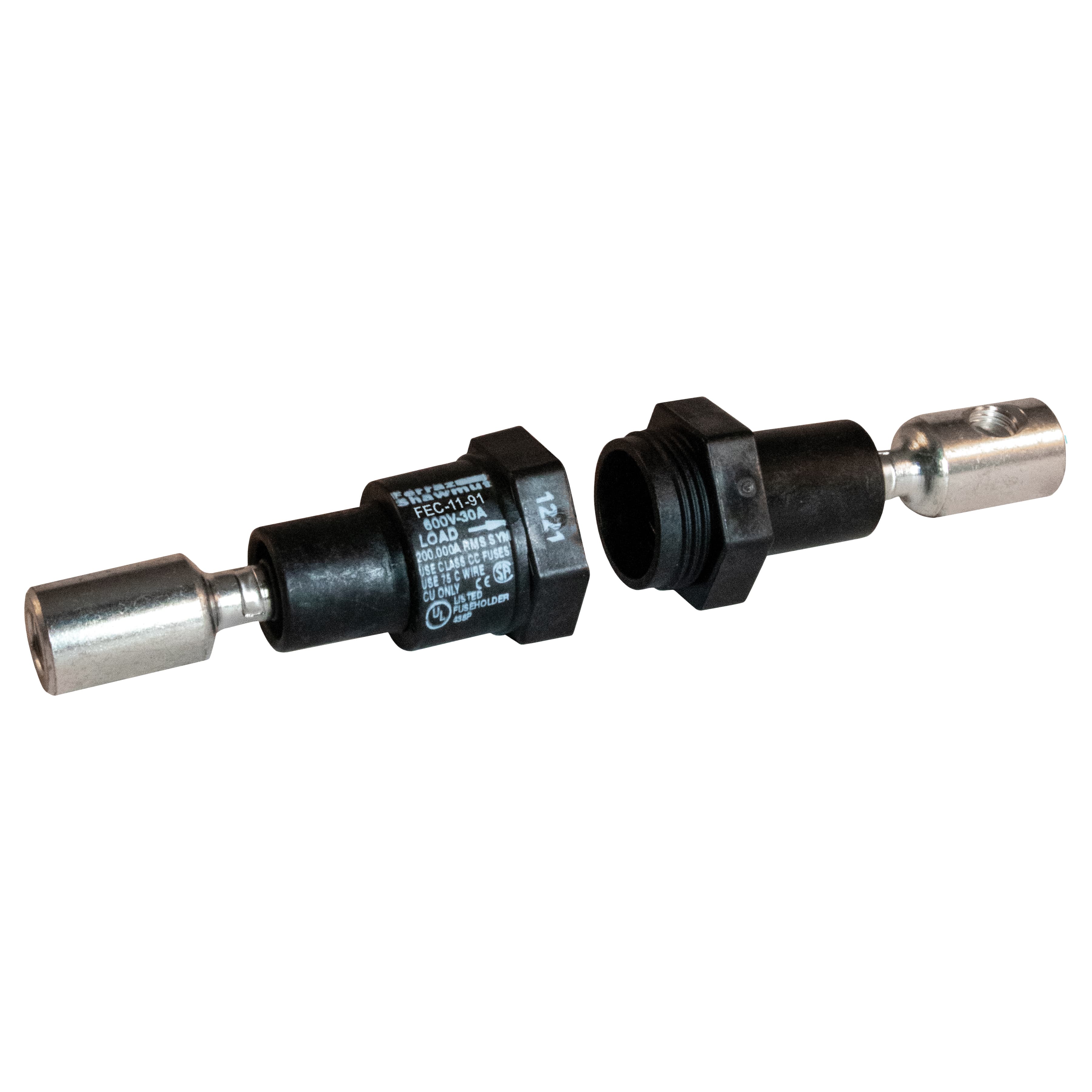 Mersen FEC-11-91 FEC-11-91 Mersen - Fuse Block 600VAC 600VDC Class CC 30A 1-Pole 11-91 Crimp / Set Screw Mersen FEC-11-91 FEC-11-91 Mersen - Fuse Block 600VAC 600VDC Class CC 30A 1-Pole 11-91 Crimp / Set Screw