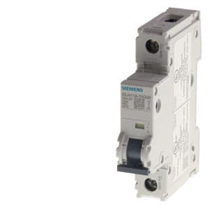 Siemens 5SJ41157HG40 Miniature circuit breaker 240 V 14kA, 1-pole, C, 1.6A, D=70 mm according to UL 489, equal polarity Siemens 5SJ41157HG40 Miniature circuit breaker 240 V 14kA, 1-pole, C, 1.6A, D=70 mm according to UL 489, equal polarity