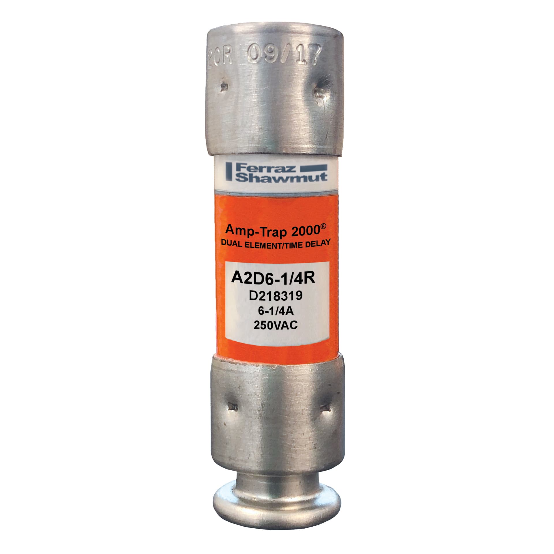 Mersen A2D6-1/4R A2D6-1/4R Mersen - Fuse A2D-R - Class RK1 - Time-Delay 250VAC 250VDC 6.25A Ferrule Amp-Trap 2000® Mersen A2D6-1/4R A2D6-1/4R Mersen - Fuse A2D-R - Class RK1 - Time-Delay 250VAC 250VDC 6.25A Ferrule Amp-Trap 2000®