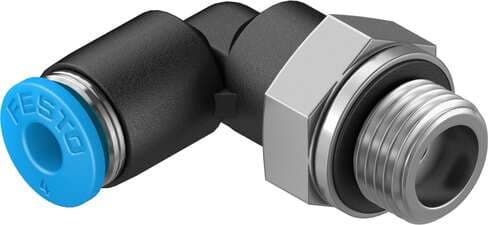 Festo 132048 push-in L-fitting QSL-G1/8-4-100 360° orientable, male thread with external hexagon. Size: Standard, Nominal size: 2,8 mm, Type of seal on screw-in stud: Sealing ring, Assembly position: Any, Container size: 100 Festo 132048 push-in L-fitting QSL-G1/8-4-100 360° orientable, male thread with external hexagon. Size: Standard, Nominal size: 2,8 mm, Type of seal on screw-in stud: Sealing ring, Assembly position: Any, Container size: 100
